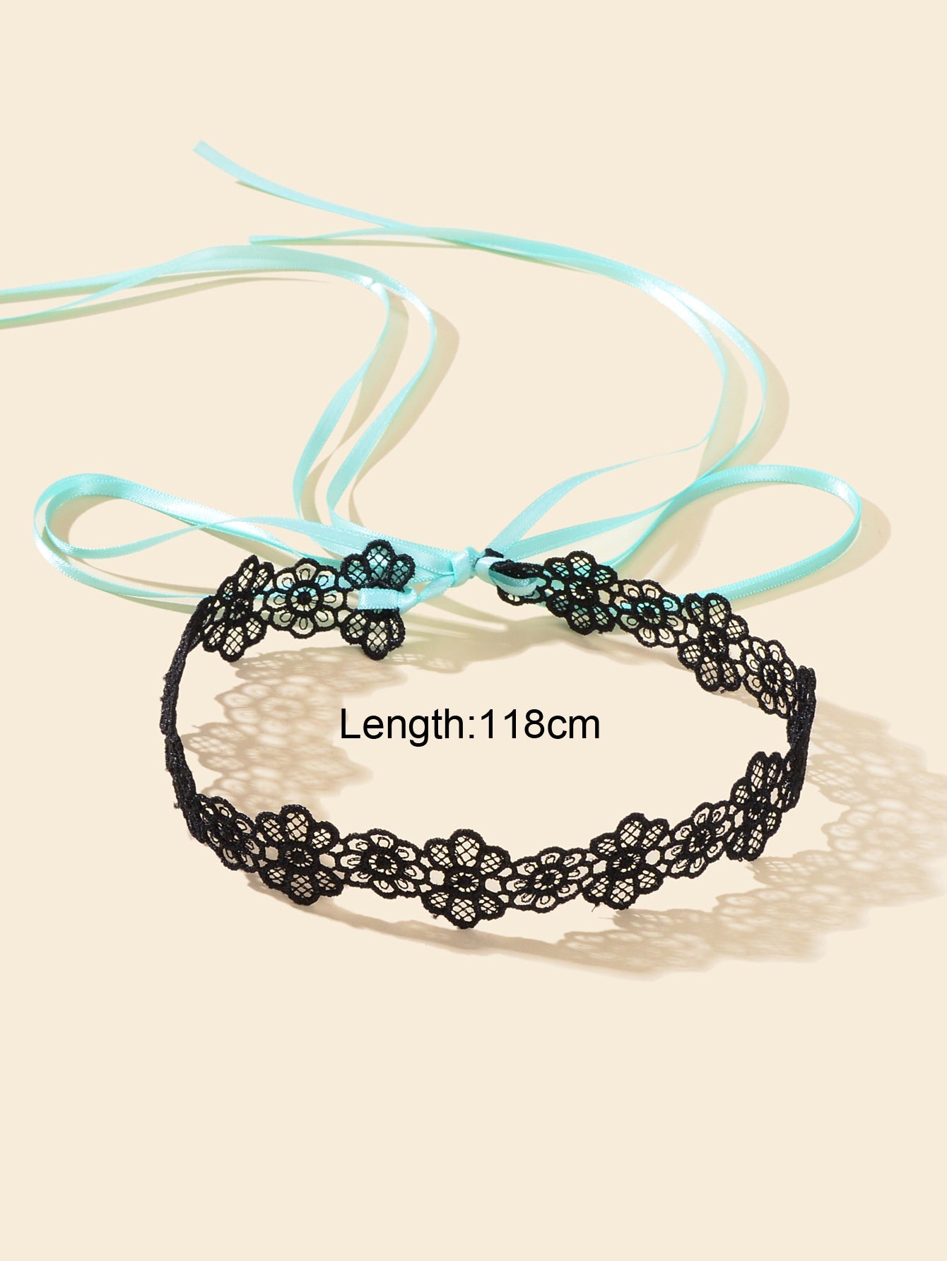 Halloween Retro Gothic Style Necklace Black Flower Lace Neck Chain Collar Choker-1