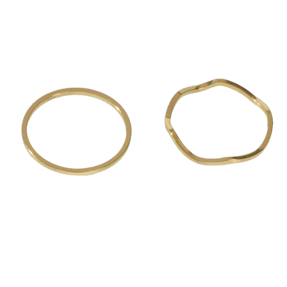 Minimalist Midi Rings, set of 2 – image 4