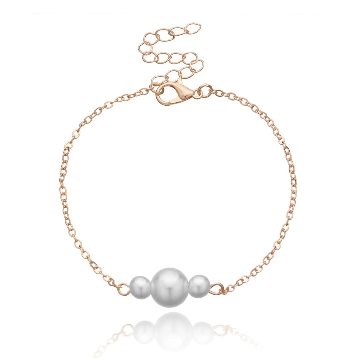 Pearl Charm Chain Bracelet – image 3